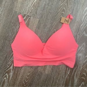 Victoria Secret PINK wireless push-up bra size large new with tags